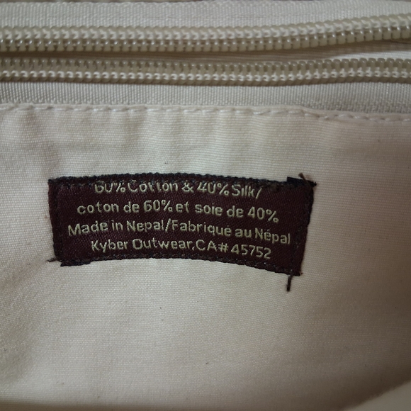 KYBER Cotton And Silk Multicolor Pink Tweed Tote Bag with Top Handles - Picture 9 of 10